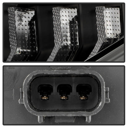 SPYDER Honda Civic 16-20 LED Model High-Power LED Module Headlights - Black (PRO-YD-HC16LEDAP-SEQGR-BK) 5088932