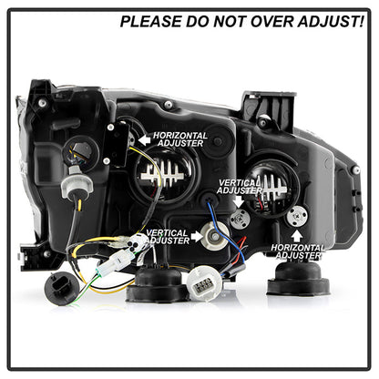 SPYDER Honda Civic 16-20 LED Model High-Power LED Module Headlights - Black (PRO-YD-HC16LEDAP-SEQGR-BK) 5088932