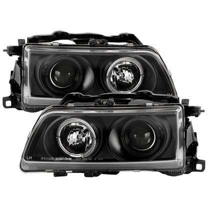 Spyder Honda Civic 90-91/CRX 90-91 Projector Headlights LED Halo Blk PRO-YD-HC90-HL-BK 5010827