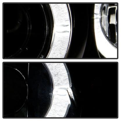 Spyder Honda Civic 92-95 2/3DR 1PC Projector LED Halo Amber Reflctr Blk PRO-YD-HC921P-23D-AM-BK 5010841