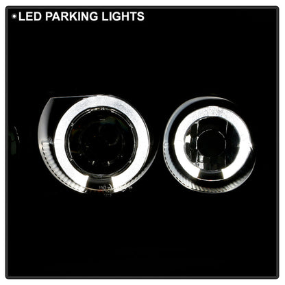 Spyder Honda Civic 92-95 2/3DR 1PC Projector LED Halo Amber Reflctr Blk PRO-YD-HC921P-23D-AM-BK 5010841