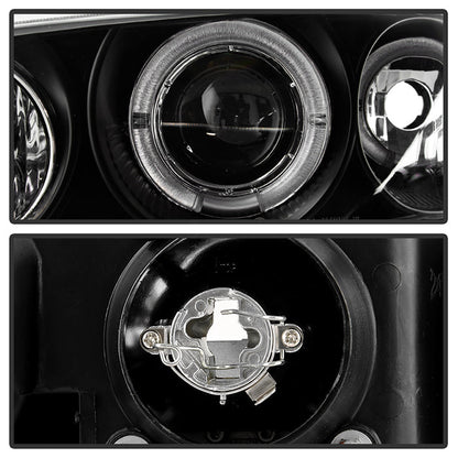 Spyder Honda Civic 92-95 2/3DR 1PC Projector LED Halo Amber Reflctr Blk PRO-YD-HC921P-23D-AM-BK 5010841