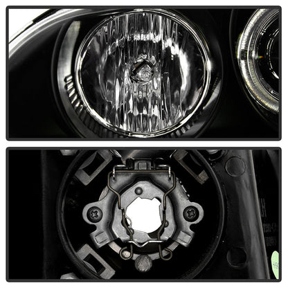 Spyder Honda Civic 92-95 2/3DR 1PC Projector LED Halo Amber Reflctr Blk PRO-YD-HC921P-23D-AM-BK 5010841