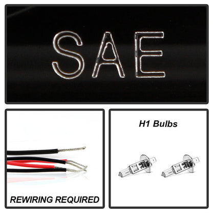 Spyder Honda Civic 92-95 2/3DR 1PC Projector LED Halo Amber Reflctr Blk PRO-YD-HC921P-23D-AM-BK 5010841