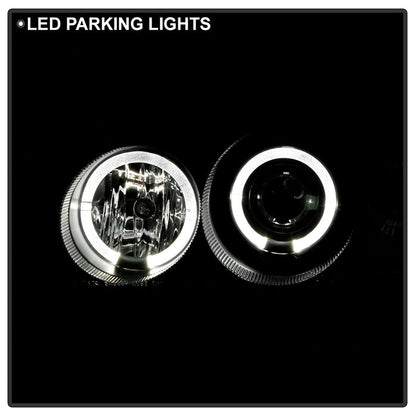 Spyder Honda Civic 96-98 Projector Headlights LED Halo Amber Reflctr Blk PRO-YD-HC96-AM-BK 5010902