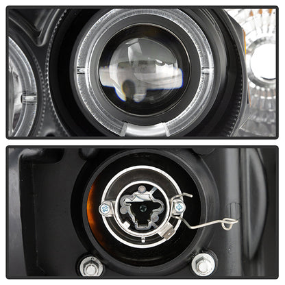 Spyder Honda Civic 99-00 Projector Headlights LED Halo Black High H1 Low H1 PRO-YD-HC99-AM-BK 5010933