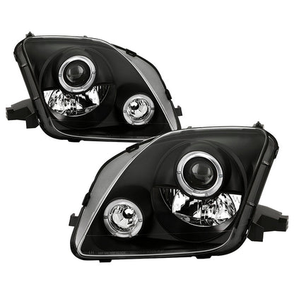 Spyder Honda Prelude 97-01 Projector Headlights LED Halo Black High H1 Low H1 PRO-YD-HP97-HL-BK 5011039