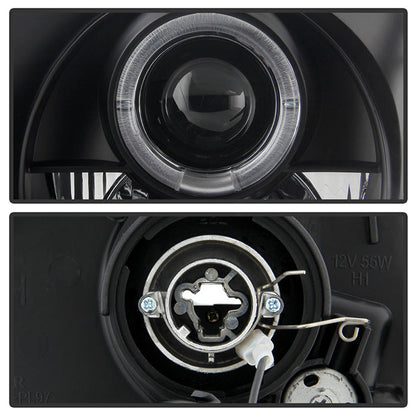 Spyder Honda Prelude 97-01 Projector Headlights LED Halo Black High H1 Low H1 PRO-YD-HP97-HL-BK 5011039