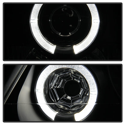 Spyder Honda Prelude 97-01 Projector Headlights LED Halo Black High H1 Low H1 PRO-YD-HP97-HL-BK 5011039