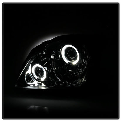 Spyder Honda Prelude 97-01 Projector Headlights LED Halo Smoke High H1 Low H1 PRO-YD-HP97-HL-SM 5011053