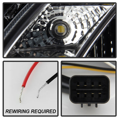 Spyder Hyundai Genesis 10-12 Projector Halogen Model- LED Halo DRL Blk PRO-YD-HYGEN09-DRL-BK 5034250