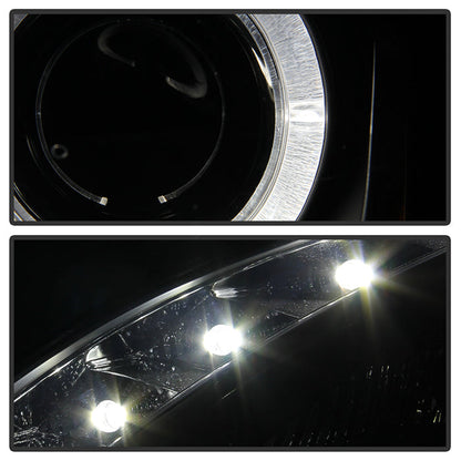 Spyder Hyundai Genesis 10-12 Projector Halogen Model- LED Halo DRL Blk PRO-YD-HYGEN09-DRL-BK 5034250