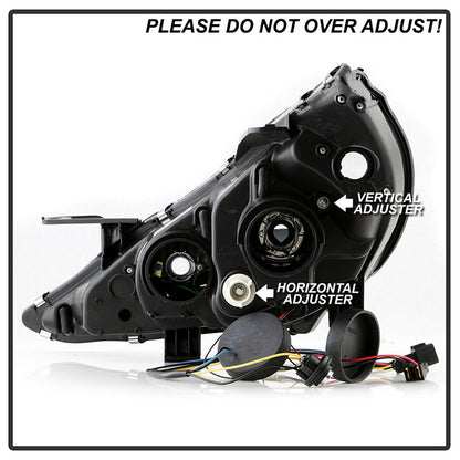 Spyder Hyundai Sonata 11-13 Projector ( Not Fit Hybrid )- LED Halo DRL Blk PRO-YD-HYSON11-DRL-BK 5042477