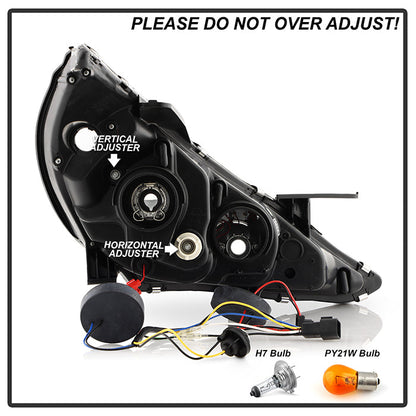 Spyder Hyundai Sonata 11-13 Verson 2 Projector - Light Bar DRL Blk PRO-YD-HYSON11V2-LBDRL-BK 5080882