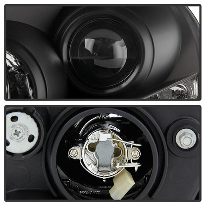 Spyder Hyundai Tucson 04-09 Projector Headlights DRL Black High H1 Low H1 PRO-YD-HYTUC04-DRL-BK 5029447