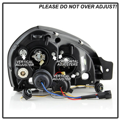 Spyder Hyundai Tucson 04-09 Projector Headlights DRL Black High H1 Low H1 PRO-YD-HYTUC04-DRL-BK 5029447