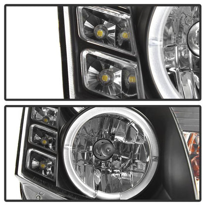 Spyder Infiniti G35 03-07 2DR Projector Halogen - LED Halo DRL Blk High H4 PRO-YD-IG35032D-DRL-BK 5011060