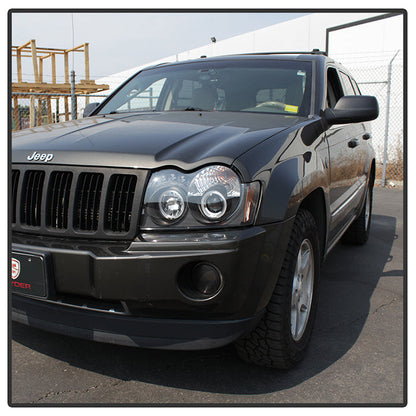 Spyder Jeep Grand Cherokee 05-07 Projector Headlights LED Halo LED Blk Low 9006 PRO-YD-JGC05-HL-BK 5011091