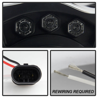 Spyder Jeep Grand Cherokee 05-07 Projector Headlights LED Halo LED Blk Low 9006 PRO-YD-JGC05-HL-BK 5011091