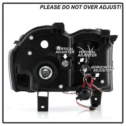 Spyder Jeep Grand Cherokee 05-07 Projector Headlights LED Halo LED Blk Smke PRO-YD-JGC05-HL-BSM 5078551