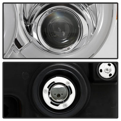 Spyder 05-07 Jeep Grand Cherokee - Light Bar Projector Headlights - Chrome - PRO-YD-JGC05V2-LB-C 5086112