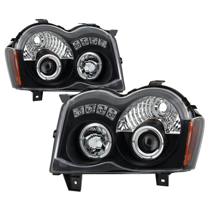 Spyder Jeep Grand Cherokee 08-10 Projector Headlights LED Halo LED Blk Low 9006 PRO-YD-JGC08-HL-BK 5070166