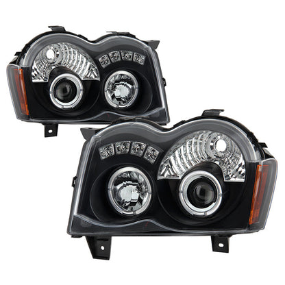 Spyder Jeep Grand Cherokee 08-10 Projector Headlights LED Halo LED Blk Low 9006 PRO-YD-JGC08-HL-BK 5070166