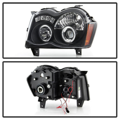 Spyder Jeep Grand Cherokee 08-10 Projector Headlights LED Halo LED Blk Low 9006 PRO-YD-JGC08-HL-BK 5070166