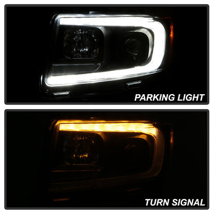 SPYDER 11-13 Jeep Grand Cherokee (Xenon/HID Model Only) Light Bar Projector Headlights - Black 5087737