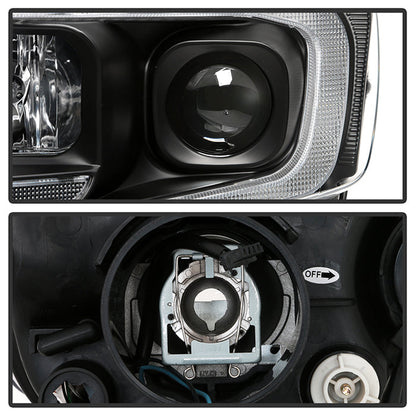 SPYDER 11-13 Jeep Grand Cherokee (Xenon/HID Model Only) Light Bar Projector Headlights - Black 5087737