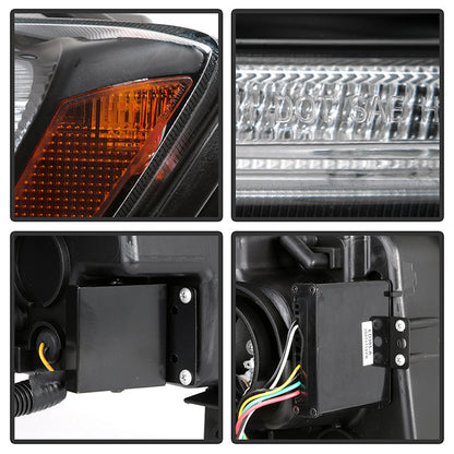 SPYDER 11-13 Jeep Grand Cherokee (Xenon/HID Model Only) Light Bar Projector Headlights - Black 5087737