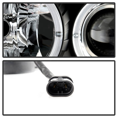 Spyder Jeep Grand Cherokee 99-04 Projector Headlights LED Halo LED Blk - PRO-YD-JGC99-HL-BK 5011145