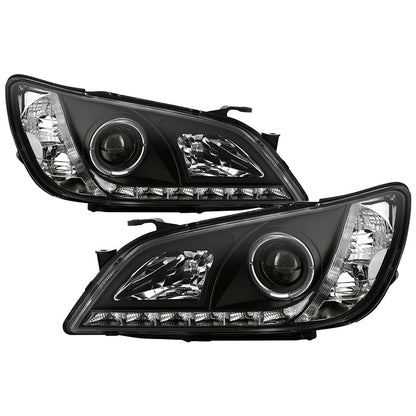 Spyder Lexus IS300 01-05 Projector Headlights Xenon/HID - LED Halo DRL Blk PRO-YD-LIS01-HID-DRL-BK 5029898