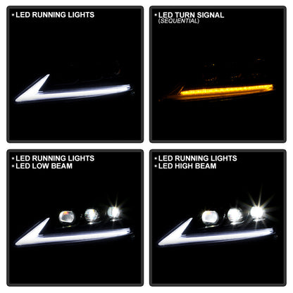 Spyder Lexus IS 250/350 06-10 Halogen Model Only High-Power LED Headlights - Black PRO-YD-LIS06AP-BK 5088246