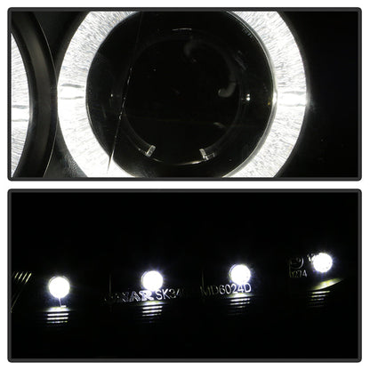 Spyder Mazda 6 03-05 With Fog Lights Projector Headlights LED Halo DRL Blk PRO-YD-M603-FOG-DRL-BK 5042538