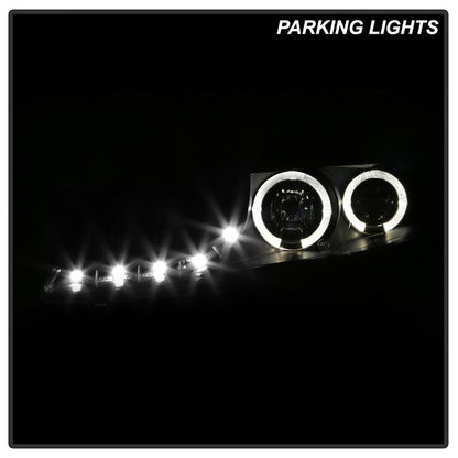 Spyder Mazda 6 03-05 With Fog Lights Projector Headlights LED Halo DRL Blk PRO-YD-M603-FOG-DRL-BK 5042538