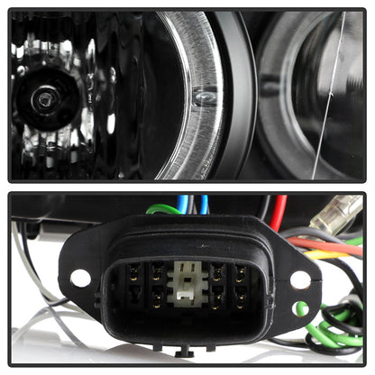 Spyder Mazda 6 03-05 With Fog Lights Projector Headlights LED Halo DRL Blk PRO-YD-M603-FOG-DRL-BK 5042538
