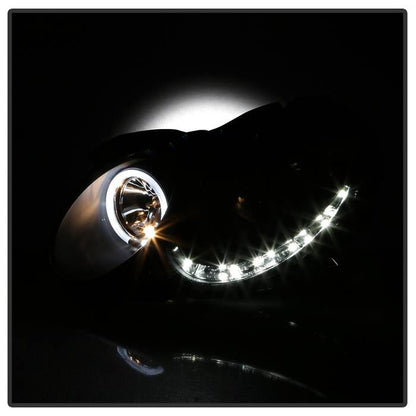 Spyder Mercedes Benz CLK 03-09 Projector Halogen Model- LED Halo DRL Blk PRO-YD-MBCLK03-DRL-BK 5038036