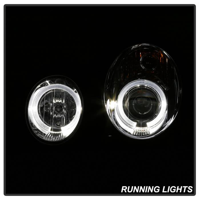 Spyder Mercedes Benz CLK 98-02 Projector Headlights Halogen Model- LED Halo Chrm PRO-YD-MBCLK98-HL-C 5011183