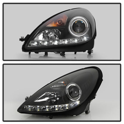 Spyder Mercedes Benz SLK 05-10 Projector Headlights Halogen Model- DRL Blk PRO-YD-MBSLK05-DRL-BK 5032546