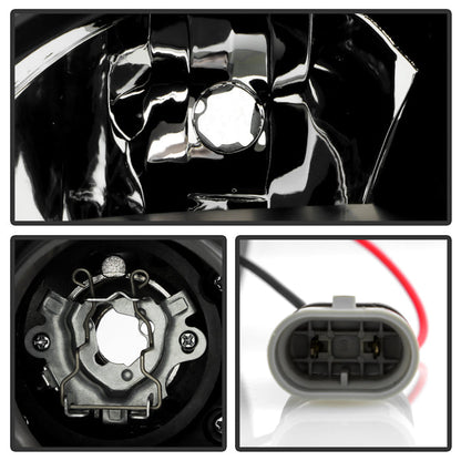 Spyder Mercedes Benz SLK 05-10 Projector Headlights Halogen Model- DRL Blk PRO-YD-MBSLK05-DRL-BK 5032546