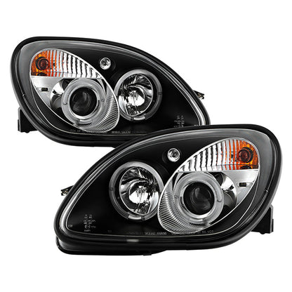 Spyder Mercedes Benz SLK 98-04 1PC Projector Halogen Model- LED Halo Blk PRO-YD-MBSLK98-1PC-HL-BK 5011190