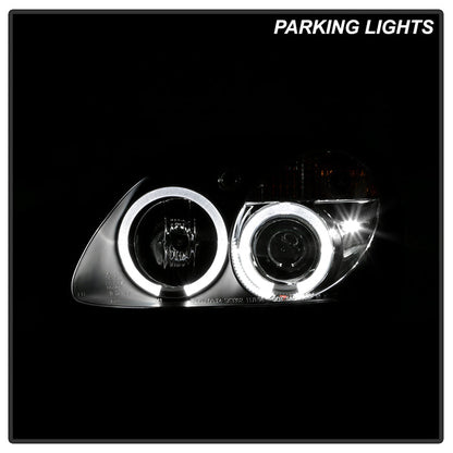 Spyder Mercedes Benz SLK 98-04 1PC Projector Halogen Model- LED Halo Blk PRO-YD-MBSLK98-1PC-HL-BK 5011190