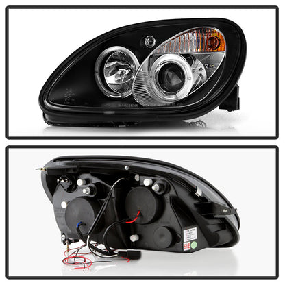 Spyder Mercedes Benz SLK 98-04 1PC Projector Halogen Model- LED Halo Blk PRO-YD-MBSLK98-1PC-HL-BK 5011190