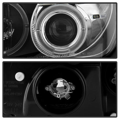 Spyder Mercedes Benz SLK 98-04 1PC Projector Halogen Model- LED Halo Blk PRO-YD-MBSLK98-1PC-HL-BK 5011190