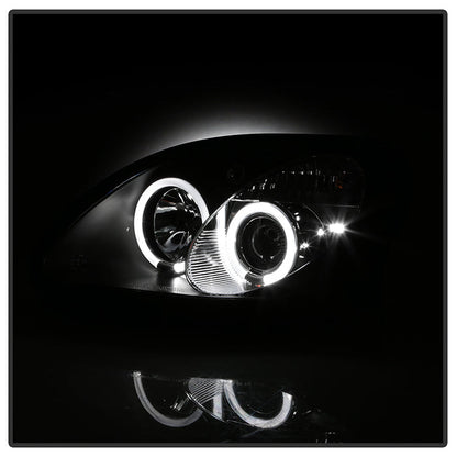 Spyder Mercedes Benz SLK 98-04 1PC Projector Halogen Model- LED Halo Blk PRO-YD-MBSLK98-1PC-HL-BK 5011190