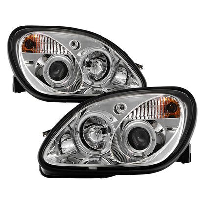 Spyder Mercedes Benz SLK 98-04 Projector Halogen Model- LED Halo Chrm PRO-YD-MBSLK98-1PC-HL-C 5011206