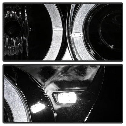 Spyder Mercedes Benz SLK 98-04 Projector Halogen Model- LED Halo Chrm PRO-YD-MBSLK98-1PC-HL-C 5011206