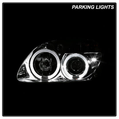 Spyder Mercedes Benz SLK 98-04 Projector Halogen Model- LED Halo Chrm PRO-YD-MBSLK98-1PC-HL-C 5011206