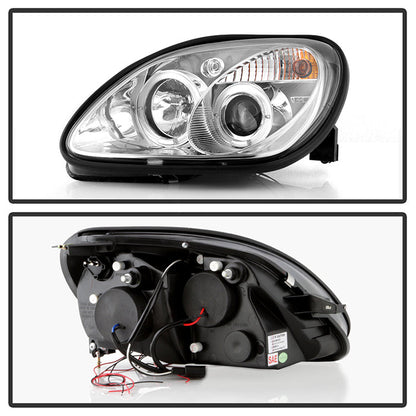 Spyder Mercedes Benz SLK 98-04 Projector Halogen Model- LED Halo Chrm PRO-YD-MBSLK98-1PC-HL-C 5011206